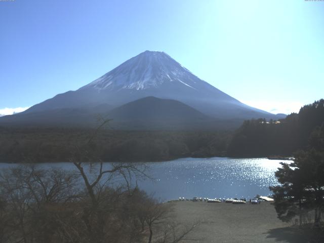 精進湖からの富士山