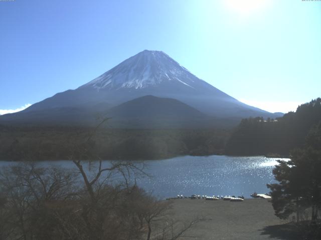 精進湖からの富士山
