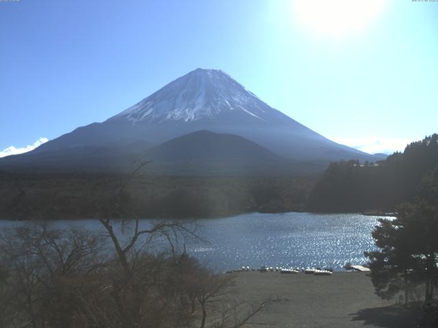 精進湖からの富士山
