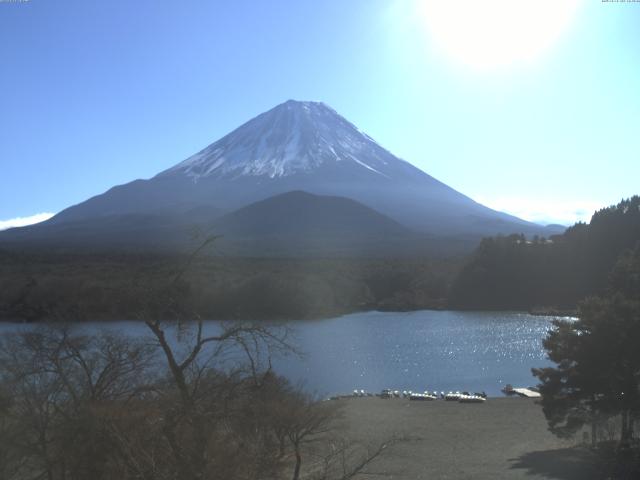精進湖からの富士山