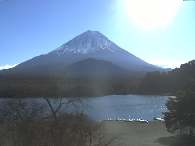 精進湖からの富士山