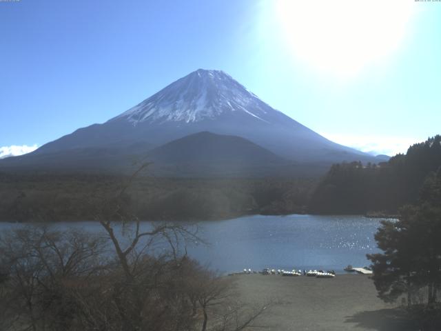 精進湖からの富士山