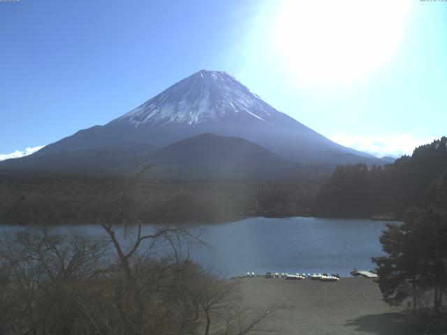 精進湖からの富士山
