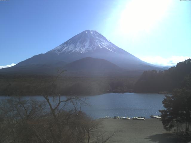 精進湖からの富士山