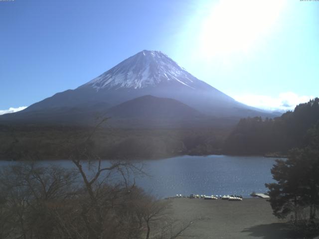 精進湖からの富士山