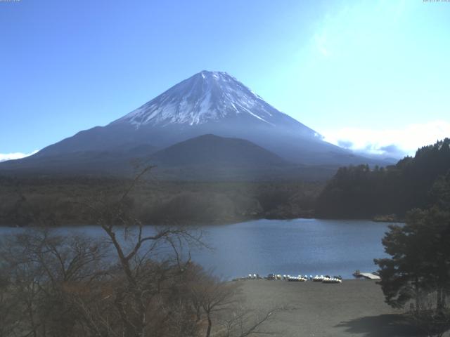 精進湖からの富士山