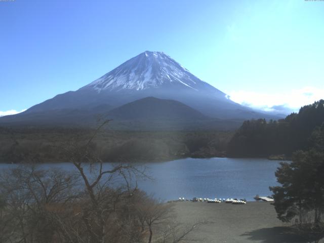 精進湖からの富士山