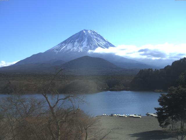 精進湖からの富士山