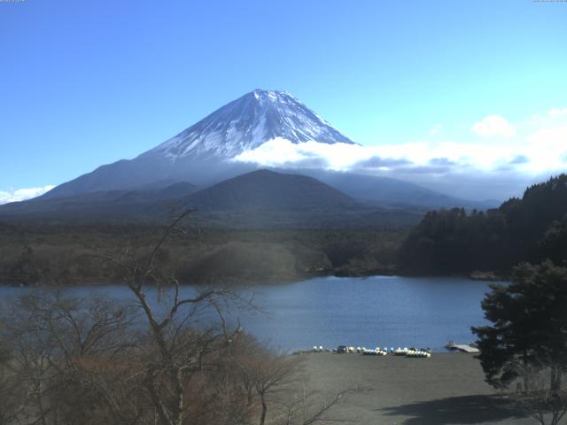 精進湖からの富士山