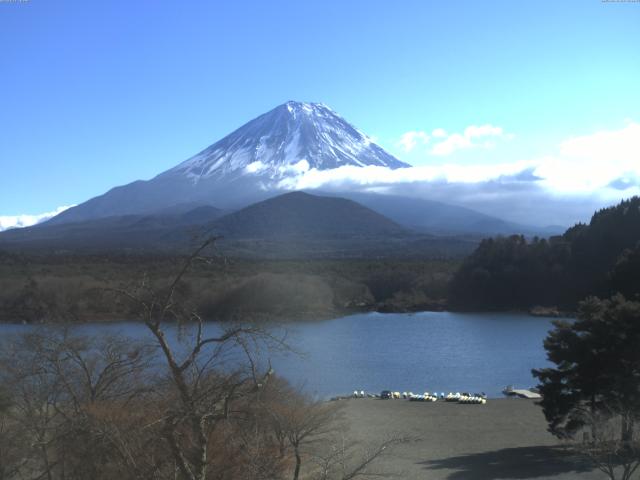 精進湖からの富士山