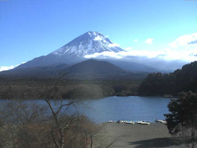 精進湖からの富士山