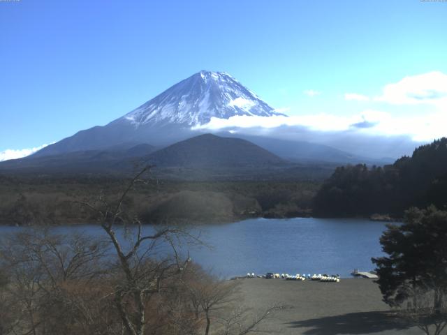 精進湖からの富士山