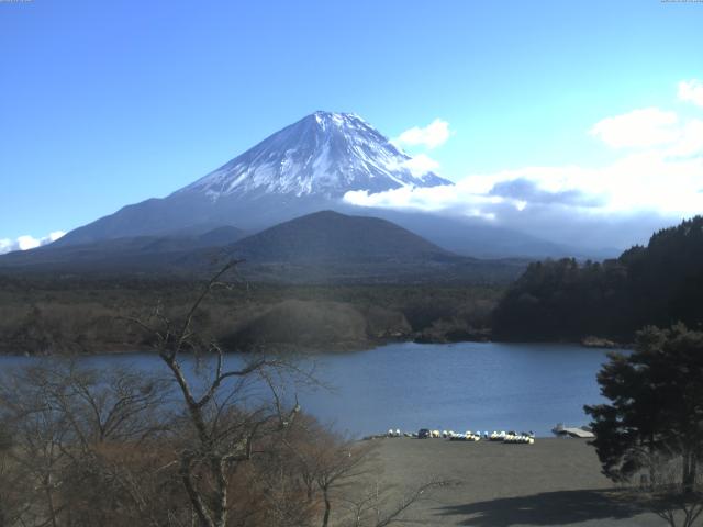 精進湖からの富士山