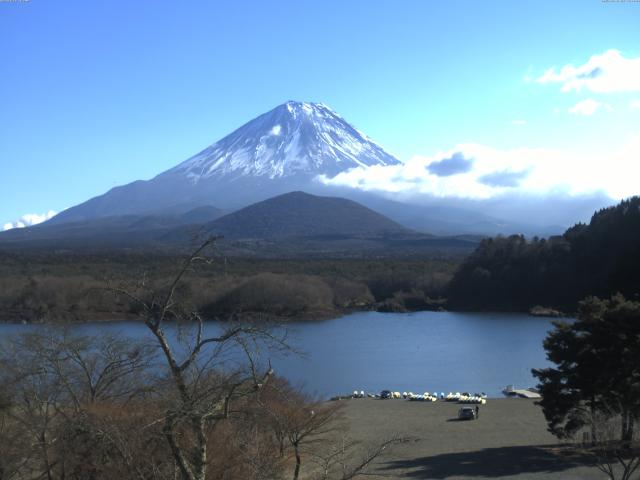 精進湖からの富士山