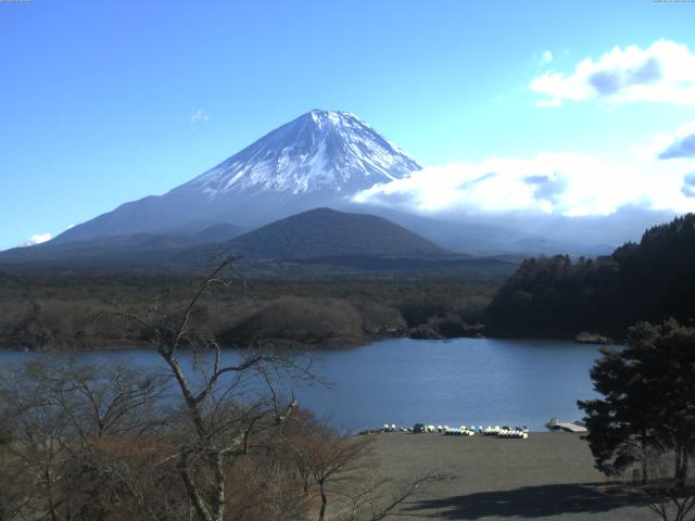 精進湖からの富士山
