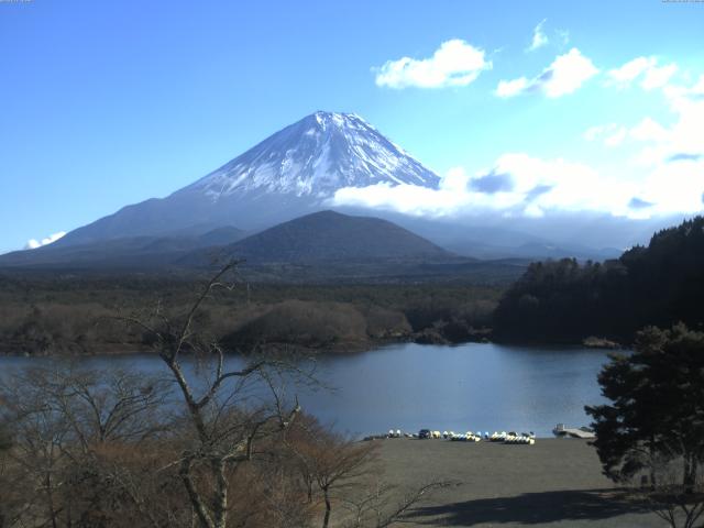 精進湖からの富士山