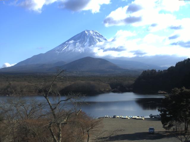 精進湖からの富士山