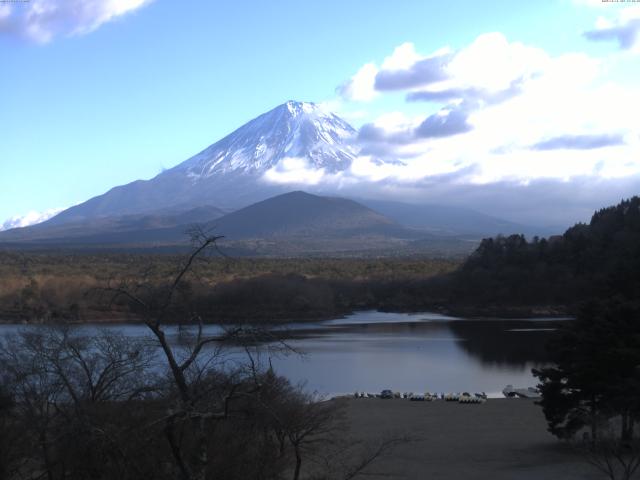 精進湖からの富士山