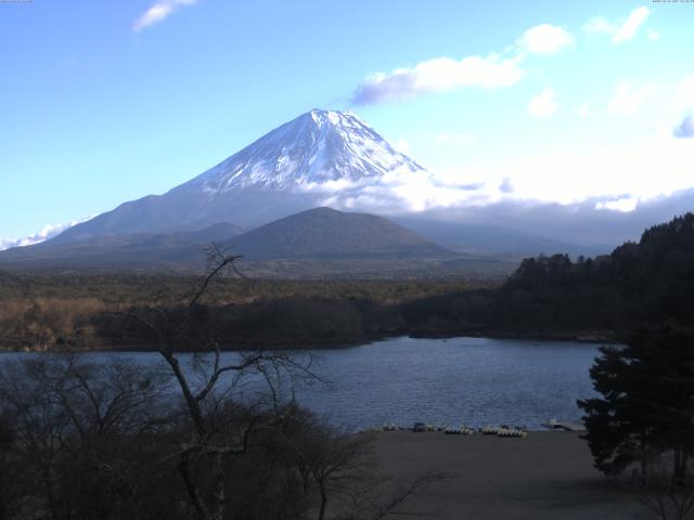 精進湖からの富士山