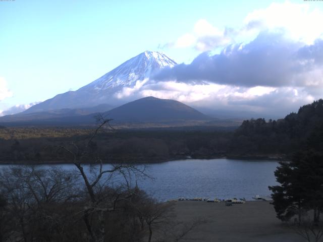 精進湖からの富士山