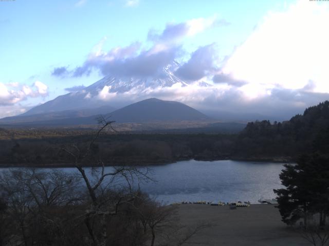 精進湖からの富士山