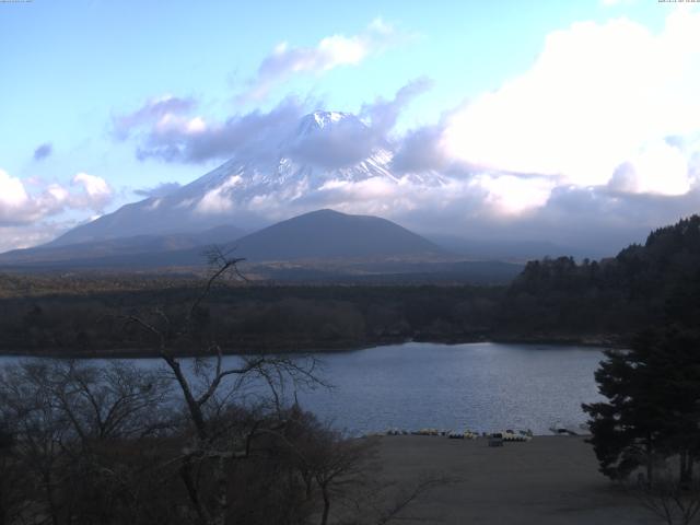 精進湖からの富士山