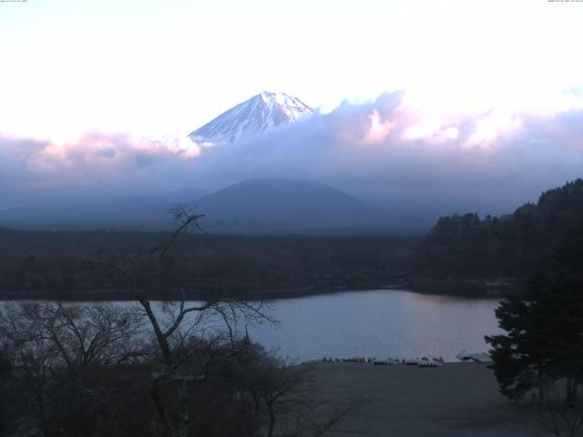 精進湖からの富士山