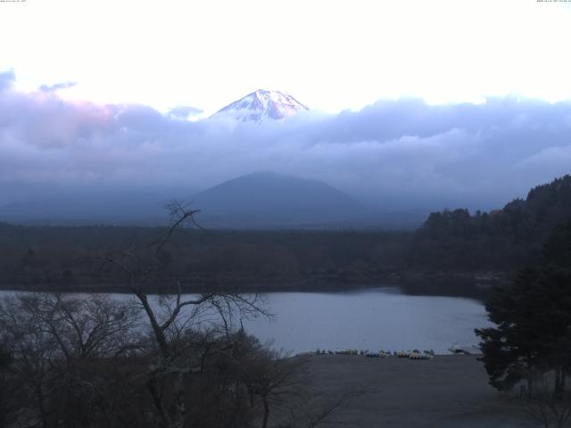 精進湖からの富士山