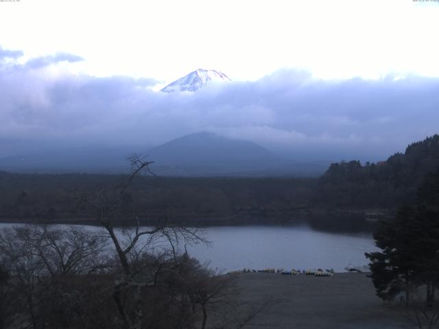 精進湖からの富士山