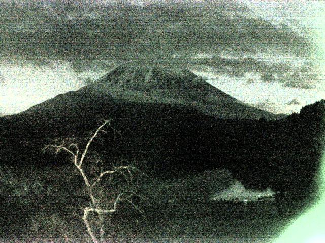 精進湖からの富士山