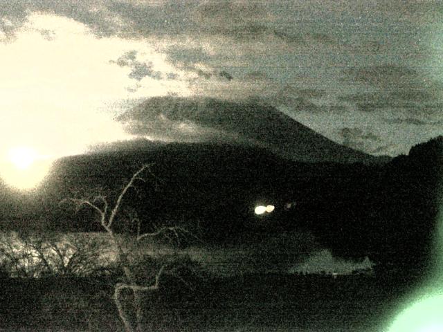 精進湖からの富士山