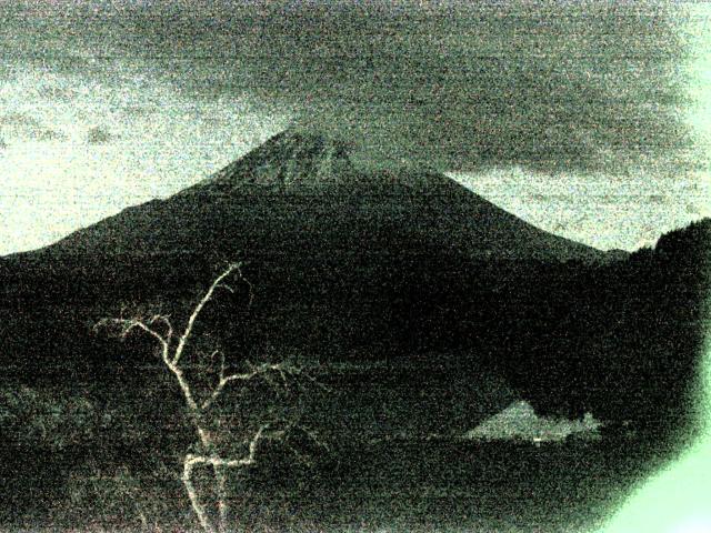 精進湖からの富士山