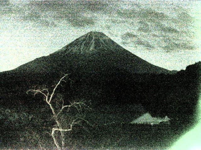 精進湖からの富士山