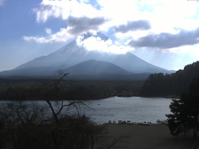 精進湖からの富士山