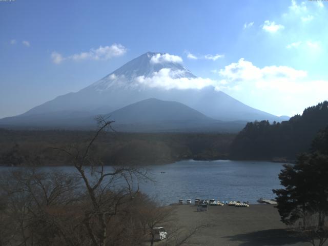 精進湖からの富士山