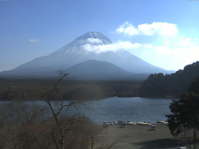 精進湖からの富士山
