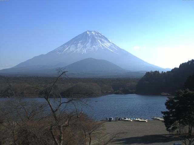 精進湖からの富士山