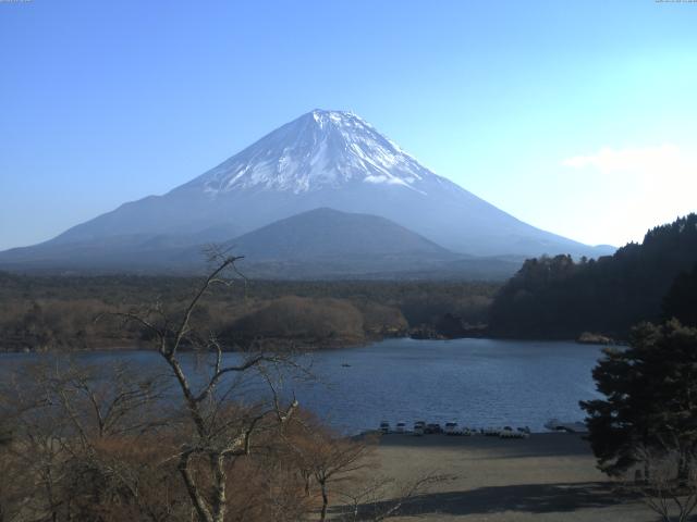 精進湖からの富士山