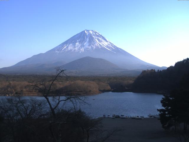 精進湖からの富士山