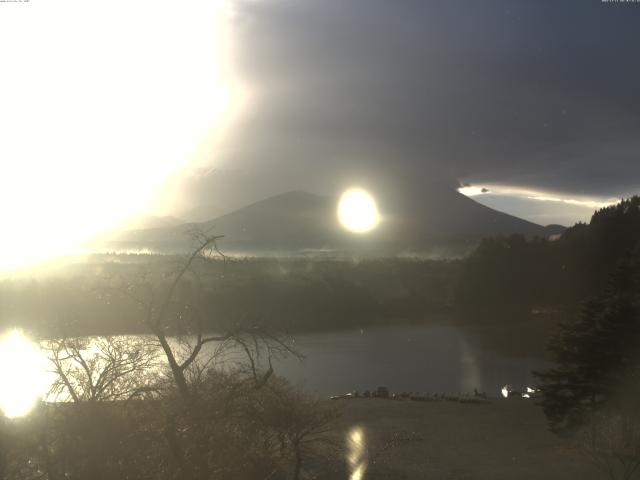 精進湖からの富士山
