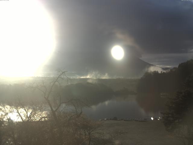 精進湖からの富士山