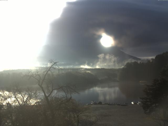 精進湖からの富士山