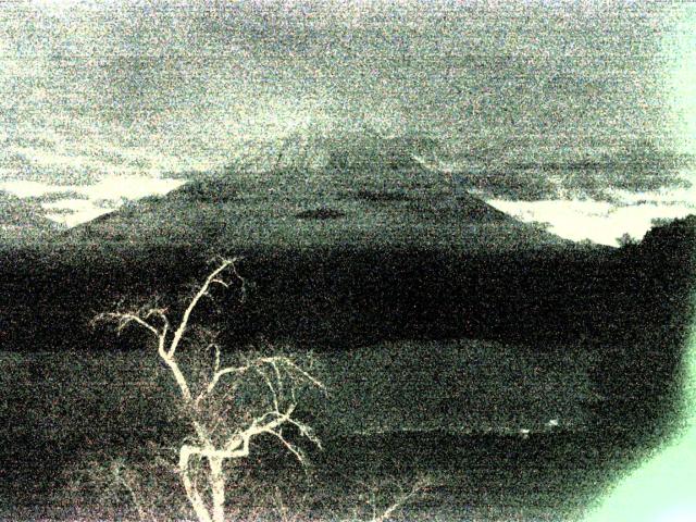 精進湖からの富士山