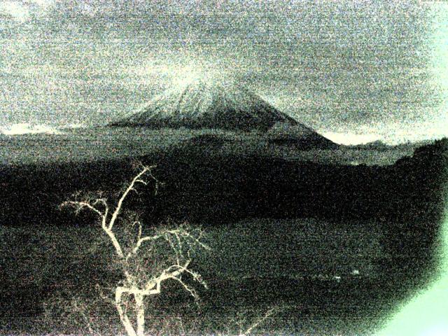 精進湖からの富士山