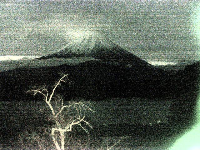 精進湖からの富士山