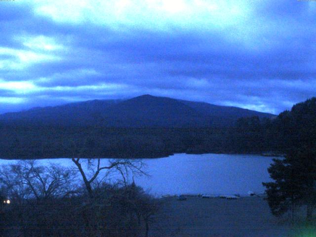 精進湖からの富士山