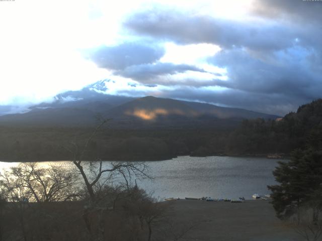 精進湖からの富士山