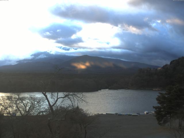 精進湖からの富士山