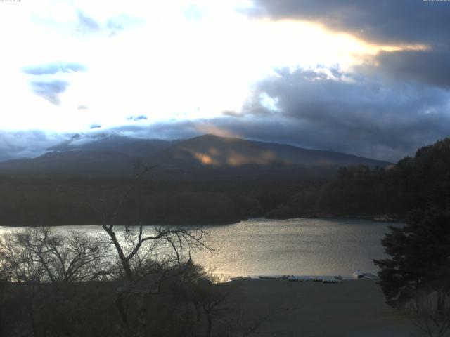 精進湖からの富士山