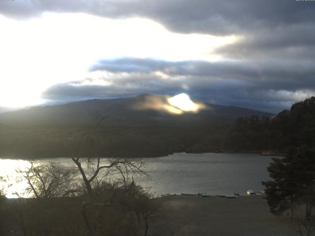 精進湖からの富士山